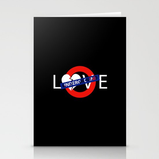 UNDERGROUND LOVE Stationery Cards
