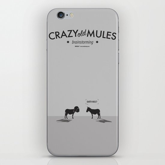 Crazy old Mule / Darth Mule iPhone & iPod Skin