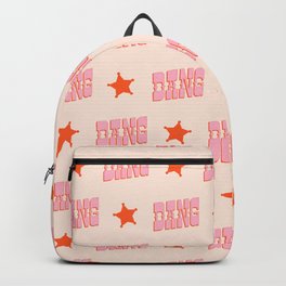 DANG - western style saloon font in retro mod colors Backpack