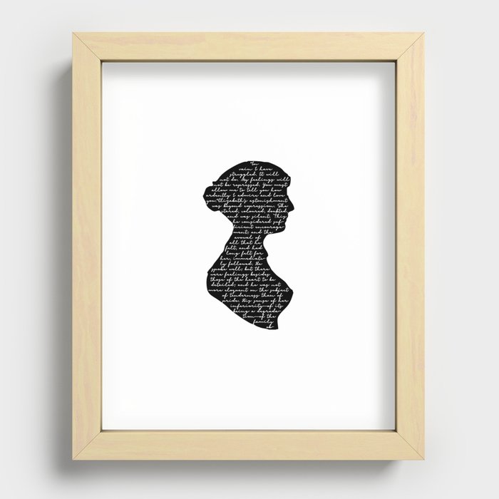 Mr Darcy Proposal Recessed Framed Print