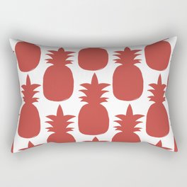 Old Rose Pineapple Pattern Rectangular Pillow