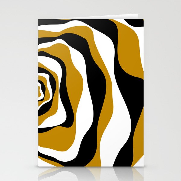 Ebb and Flow 4 - Dark Yellow Stationery Cards
