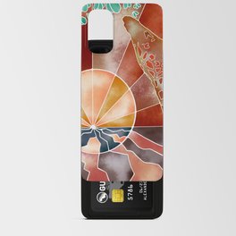 Sunset Giraffe Abstract Android Card Case