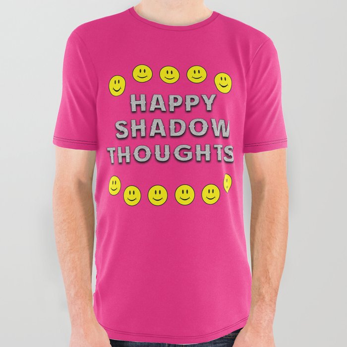 Happy Shadow Thoughts! All Over Graphic Tee