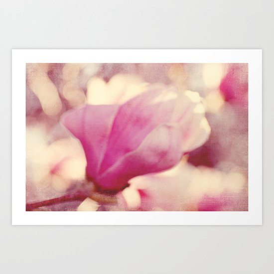 magnolia abstract Art Print