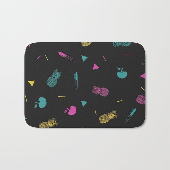 Pen Pineapple Apple Pen Bath Mat