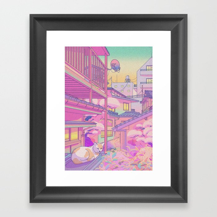 Nekosaki Framed Art Print