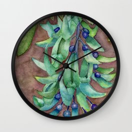 Jade Vine Wall Clock | Floral, Painting, Hawaii, Rainforest, Jadevine, Tropical, Nature, Watercolor, Plant, Tropic 