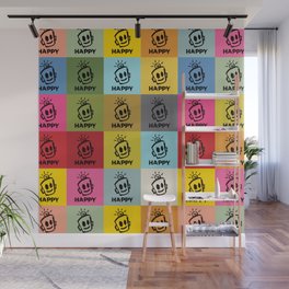 HAPPY SQUARES Wall Mural