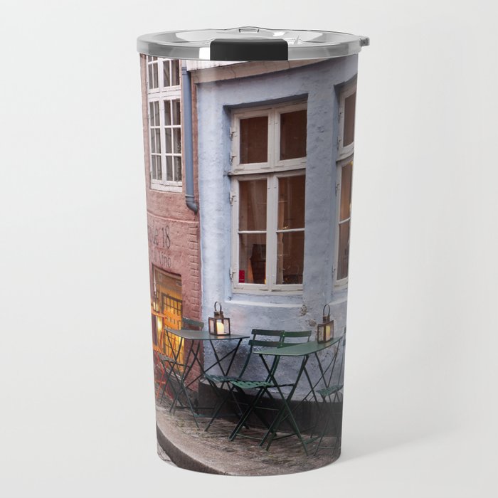 Copenhagen Sidewalk Cafe Travel Mug