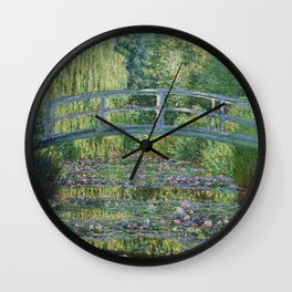 Claude Monet The Japanese Footbridge and the Waterlily Pool at Giverny 1899 Wall Clock