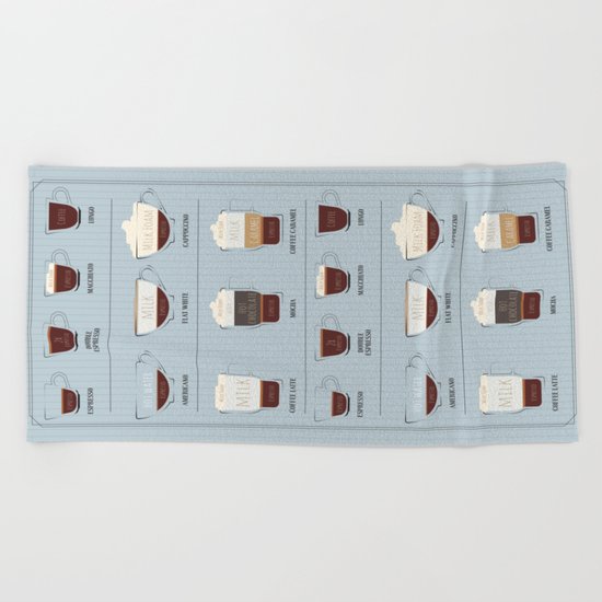 Coffee Lover Beach Towel