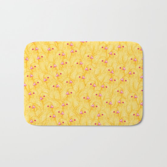 The Yellow Baby Chicks Club Bath Mat