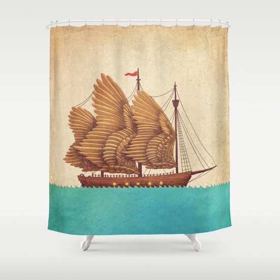 Winged Odyssey Shower Curtain