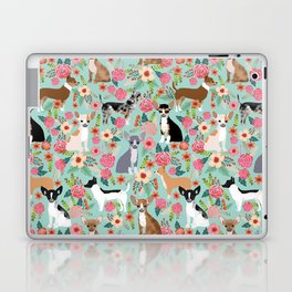 Chihuahua floral dog breed cute pet gifts for chiwawa lovers chihuahuas owners Laptop Skin