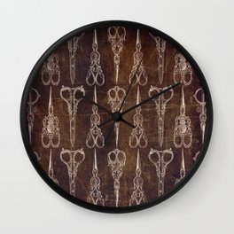 Steampunk Scissors Wall Clock