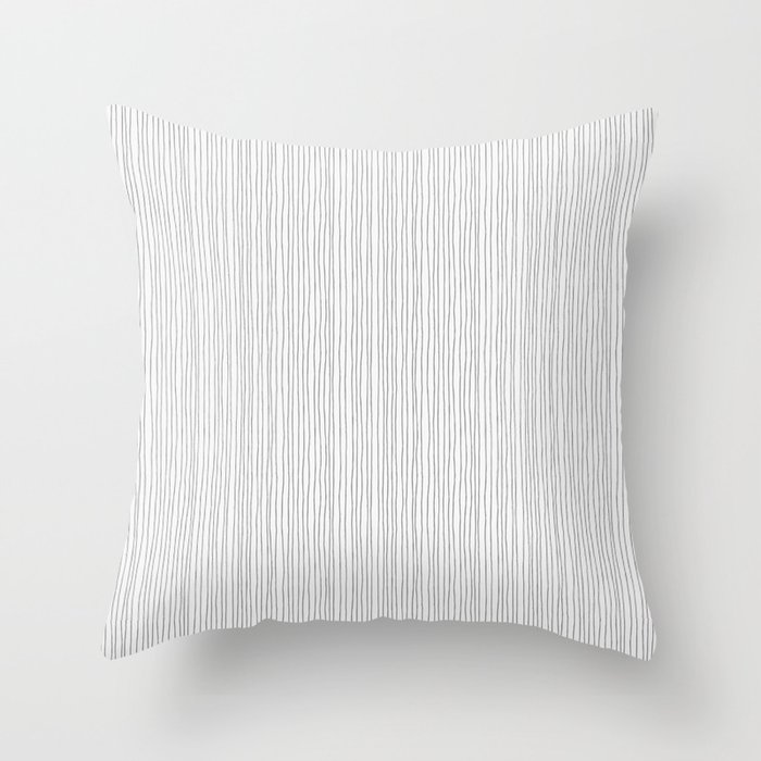 Platinum Lines Never Fail Light Gray Throw Pillow By
