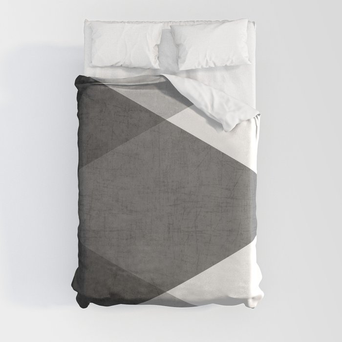 black and white triangles Duvet Cover