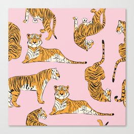 Tiger Pattern 001 Canvas Print