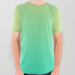 OMBRE TROPICAL GREEN COLOR All Over Graphic Tee