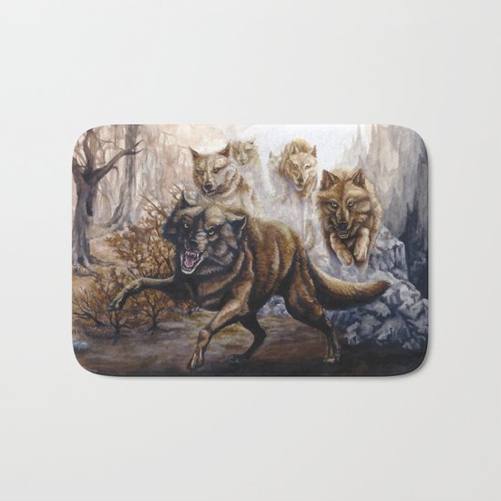 Pack of Wolves Bath Mat