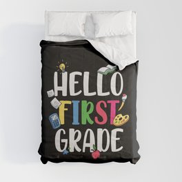 Hello First Grade Back To School Comforter