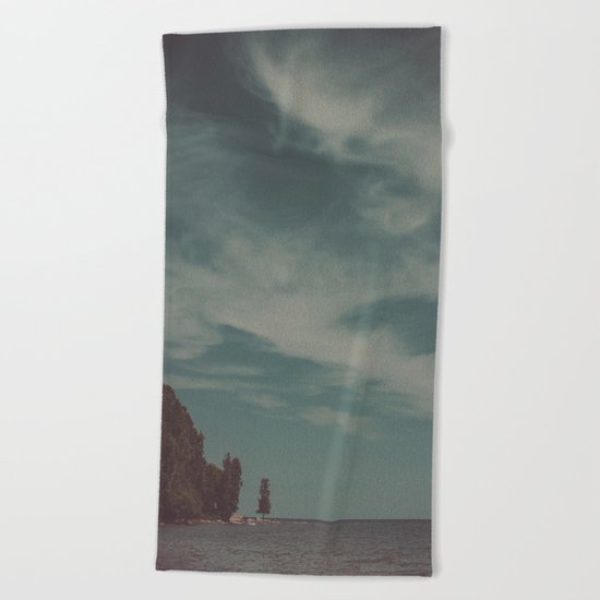 Let's Just Breathe Beach Towel