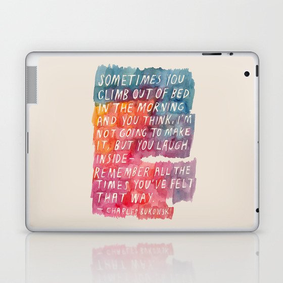 Charles Bukowski Laptop & iPad Skin