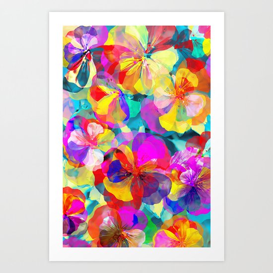 Flower carpet(56) Art Print