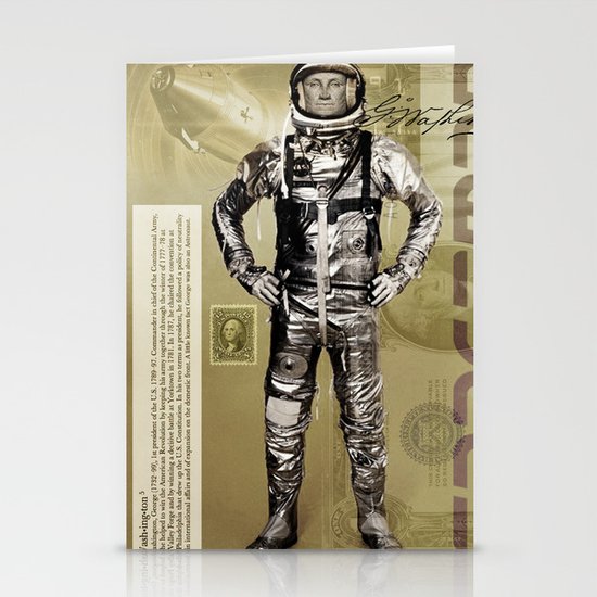 George Washington - Spaceman Stationery Cards