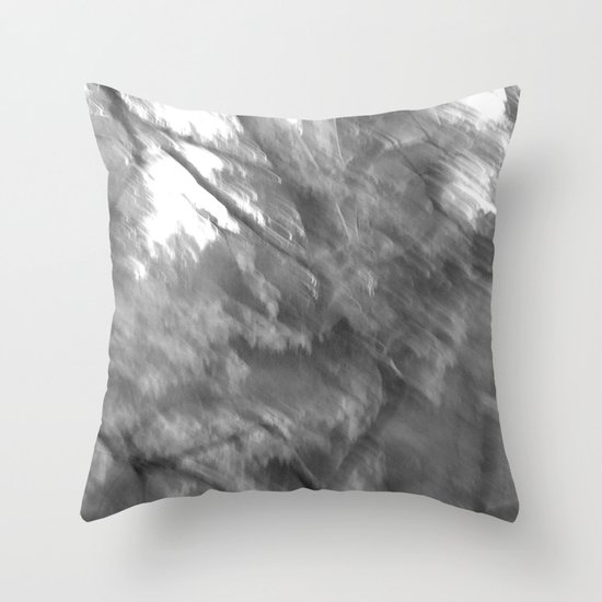 Treeage I - BW Throw Pillow