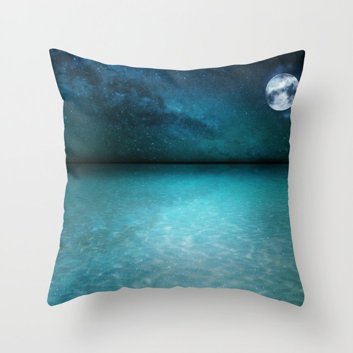 Night Swimming Throw Pillow