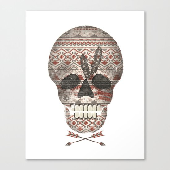 SKULL & ARROW Canvas Print