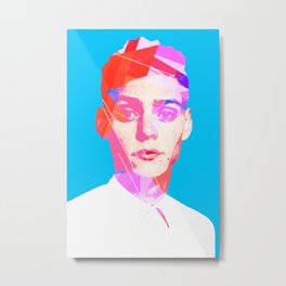 Daniel Metal Print | Modernart, Adonis, Masculine, Face, Lgbti, Eyes, Blue, Graphicdesign, Pop Art, Onlineart 