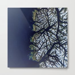 Fjords and channels of Chile Metal Print