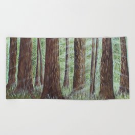 A Forest of Cedar Beach Towel