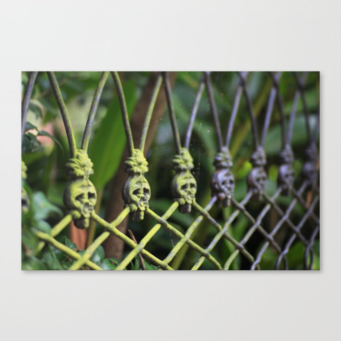 New Orleans - Anne Rice Fence Canvas Print