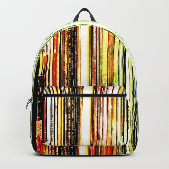a rainbow of records! Backpack