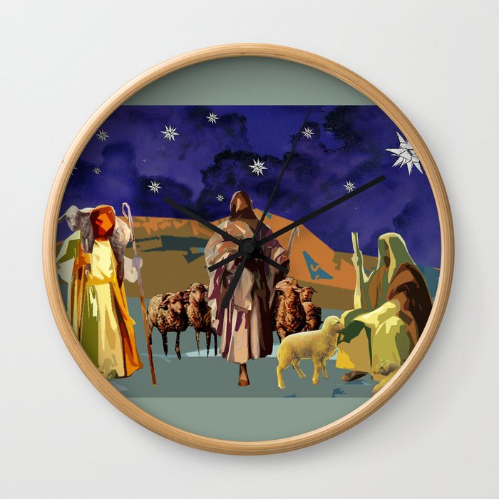 The Christmas Story Shepherds Wall Clock