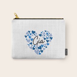 Gia, blue hearts Carry-All Pouch