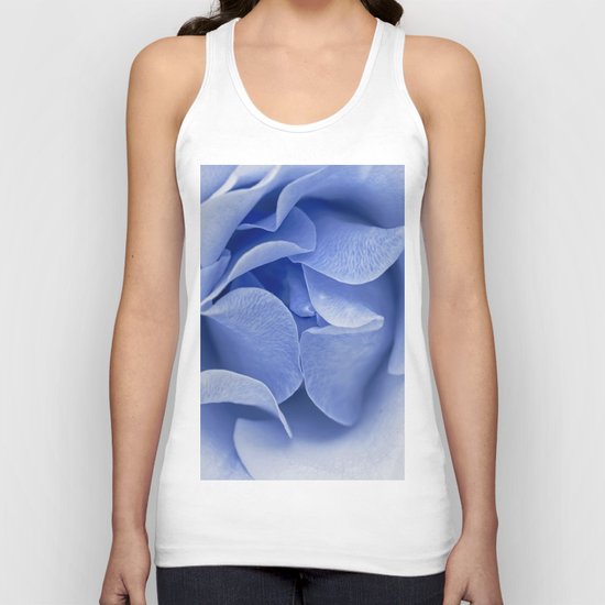 Blue flora Rose Bud- Roses and flowers Unisex Tank Top