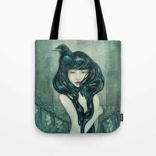 Oracle of the sodden raven Tote Bag