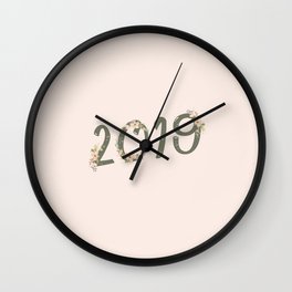 Year in Bloom Wall Clock