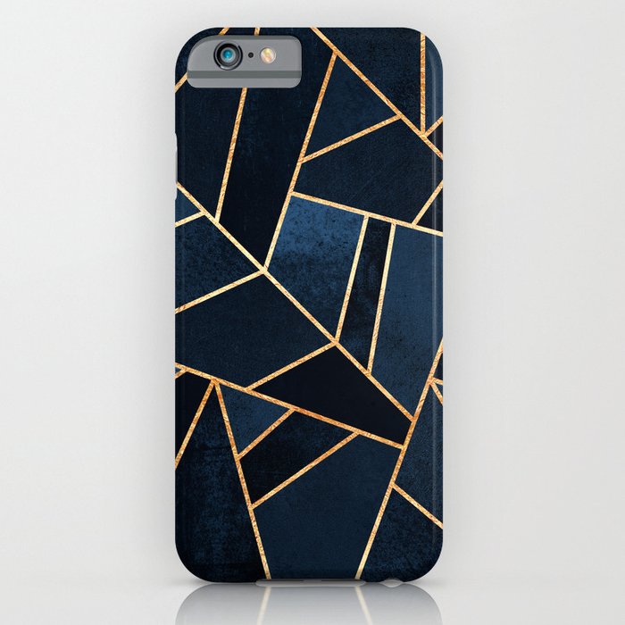 navy stone iphone case