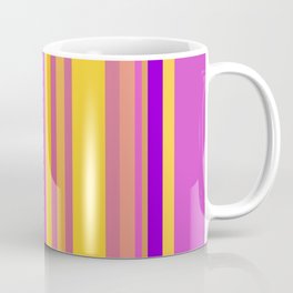 pale violet red and dark violet colored stripes Coffee Mug