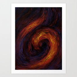 Whirling Fire Art Print