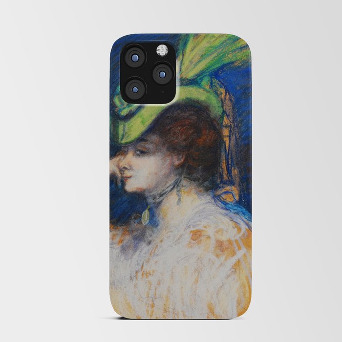  Portrait of a lady in a feather hat, 1905 - Charles Conder iPhone Card Case