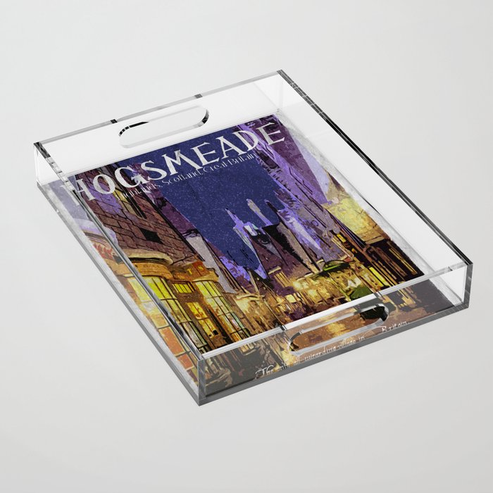 Hogsmeade village Acrylic Tray