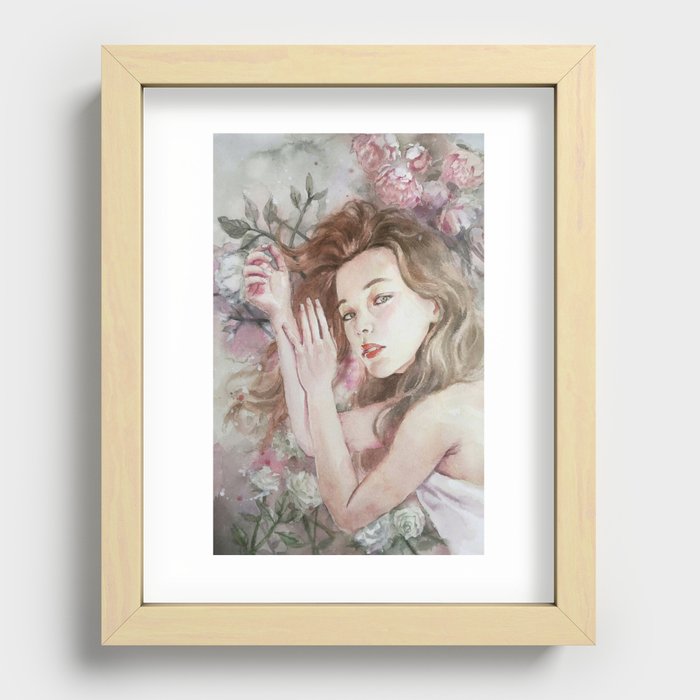 Floral & Figure n.02 Recessed Framed Print