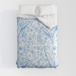 Mermaid Toile - Blue Comforter